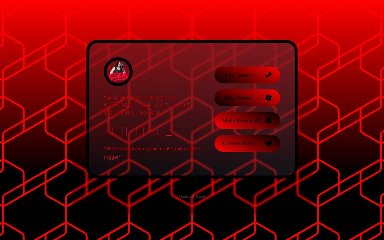 Carrd profile picture for @hailed